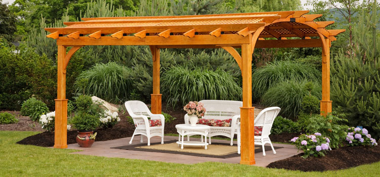 Cedar Wood Pergola Installation in Santa Clarita, CA